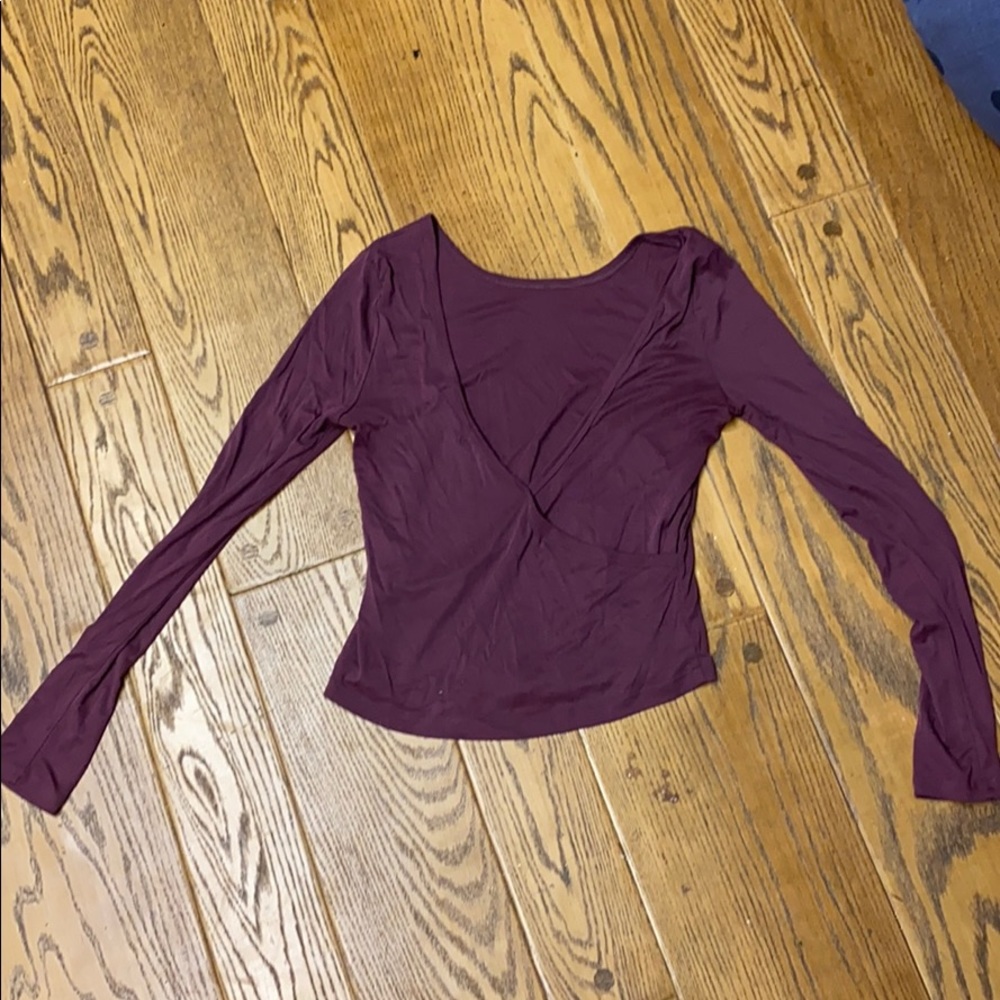 Backless shirt